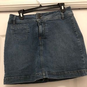 St Johns Bay denim mini skort